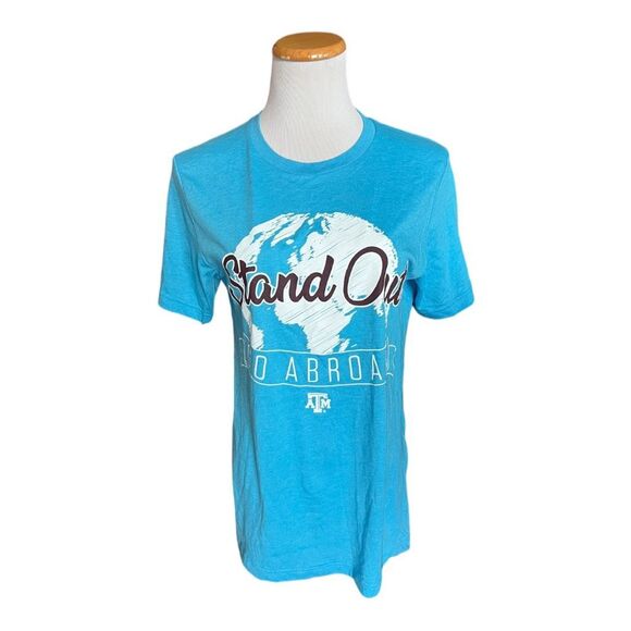 Unisex Bella Canvas Texas A&M Stand Out Study Abroad Graphic Tee Shirt - Sz M - Picture 1 of 1